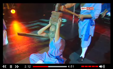 Shaolin Kung Fu Masters Sky News Video Clip